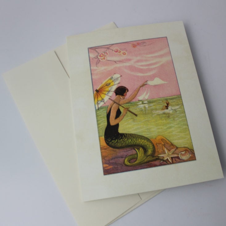 Vintage Style Mermaid Note Cards