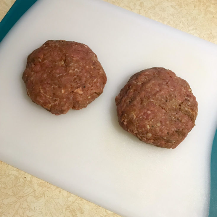 formed burger patties