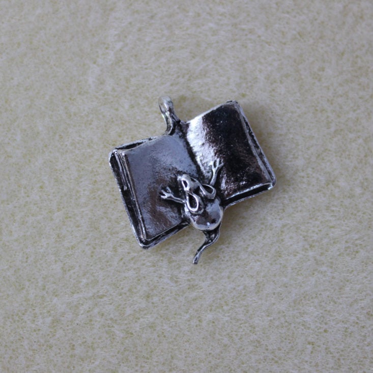 22 x 23 mm Pewter “Dream Big” Mouse with Book Pendant (1)