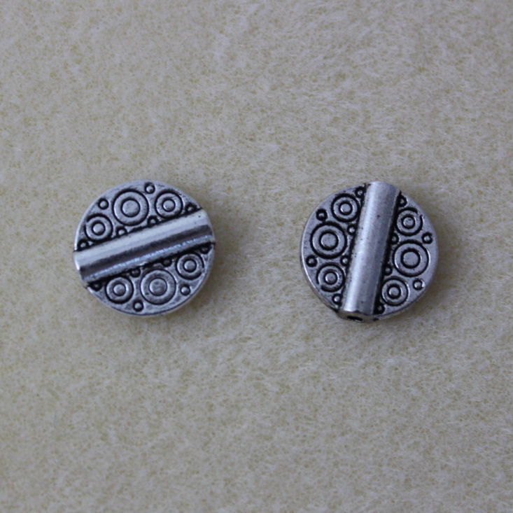 15mm Pewter Thai Hill Tribe Style Beads, Antique Silver Plated (2)
