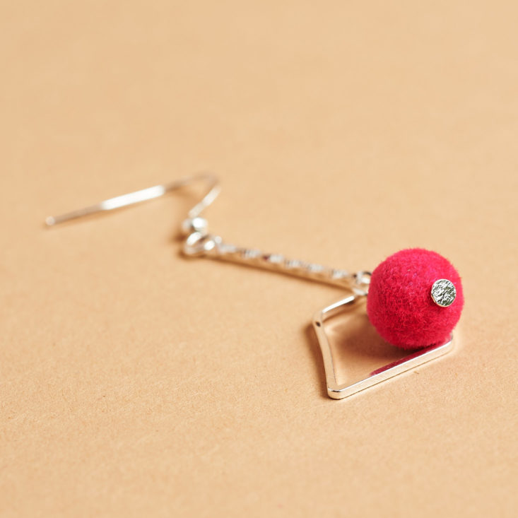 earfleek dangling pom pom earrings