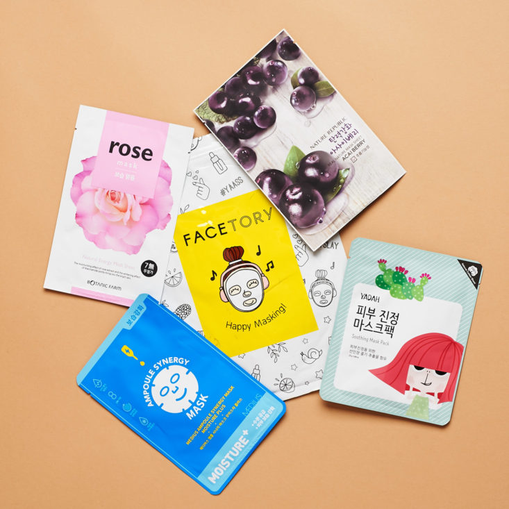 facetory 4 sheet masks