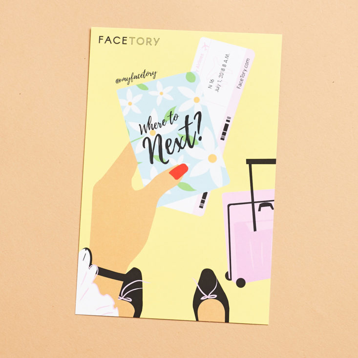 facetory 4 what's next card