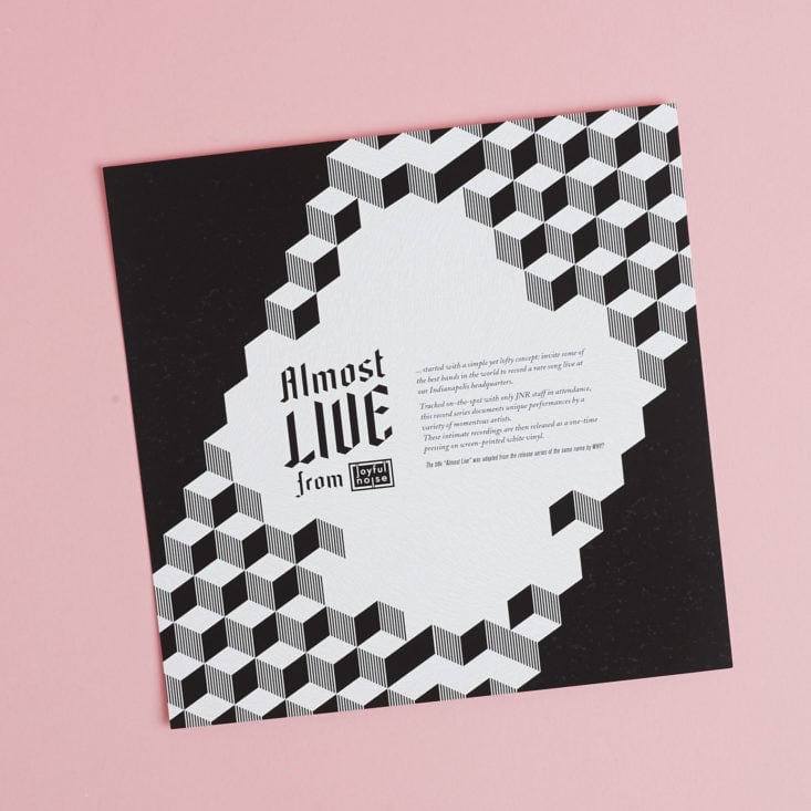 insert for Almost Live 7"