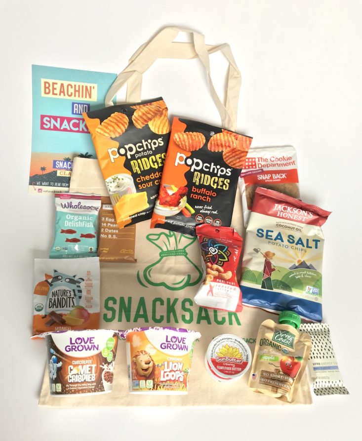 SnackSack July 2018 review
