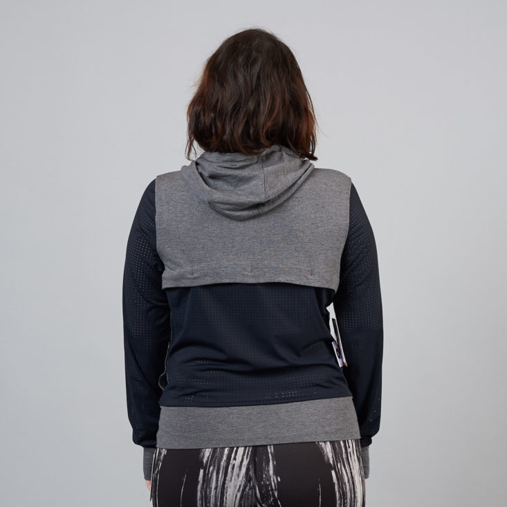 wantable fitness hoodie with mesh details