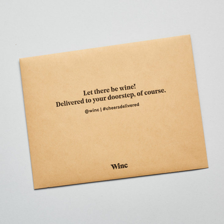 winc envelope