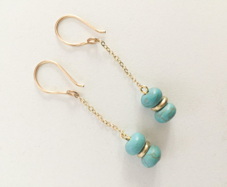 Turquoise Drop Earrings by Jimani Collections, Kenya