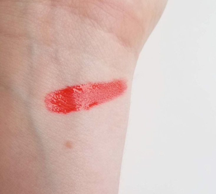 Birchbox August 2018 clarins lip stain swatch