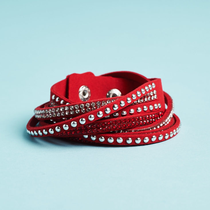 bitchy box red bracelet
