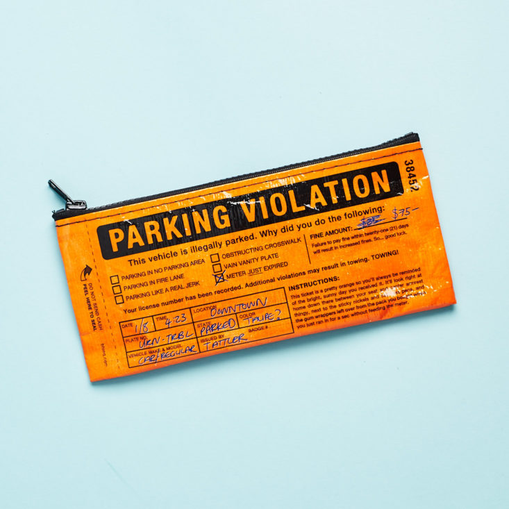 bitchy box parking ticket bag