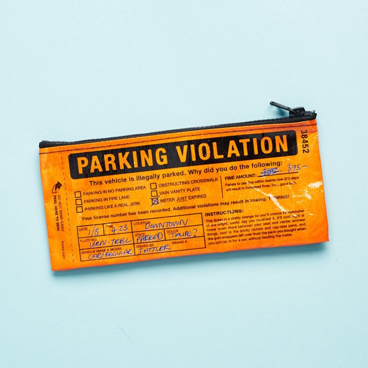 bitchy box ticket pouch
