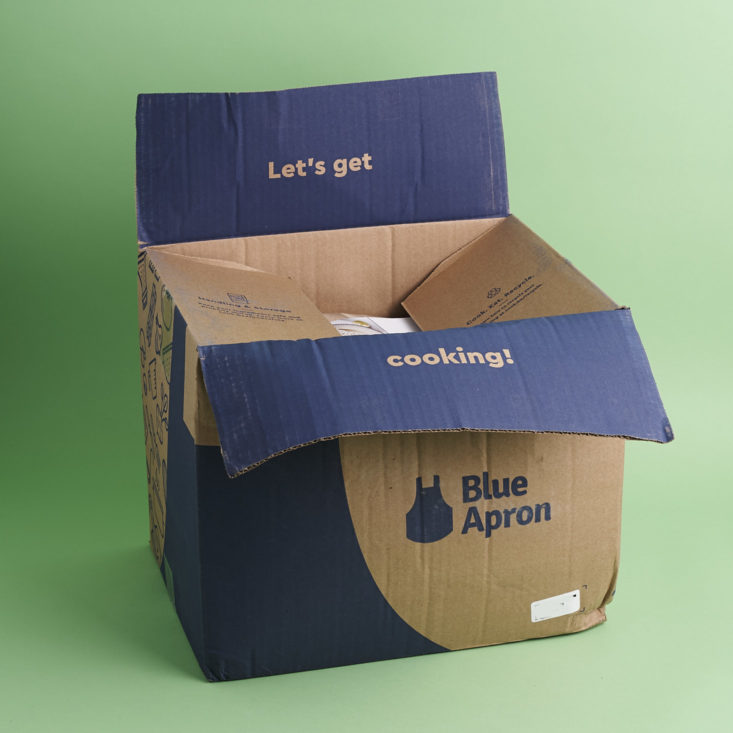 open Blue Apron box