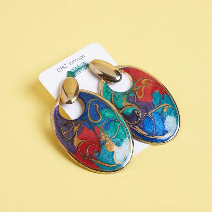 chc vintage tees colorful earrings