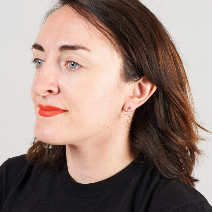 earfleek silly and fun earrings on model