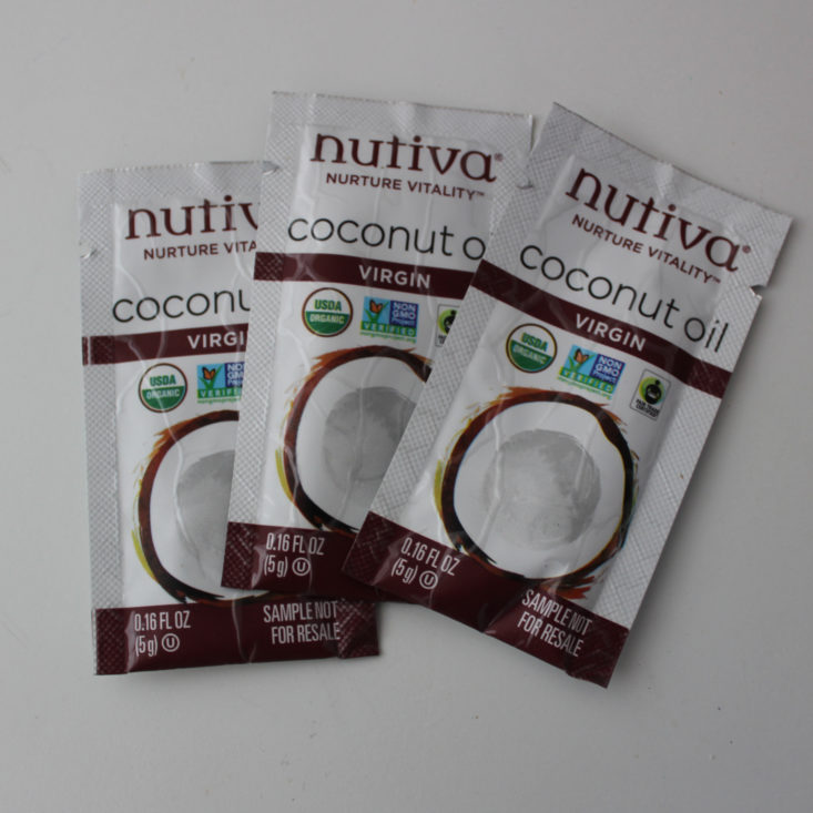 Nutiva Virgin Coconut Oil (0.16 fl oz x 3)