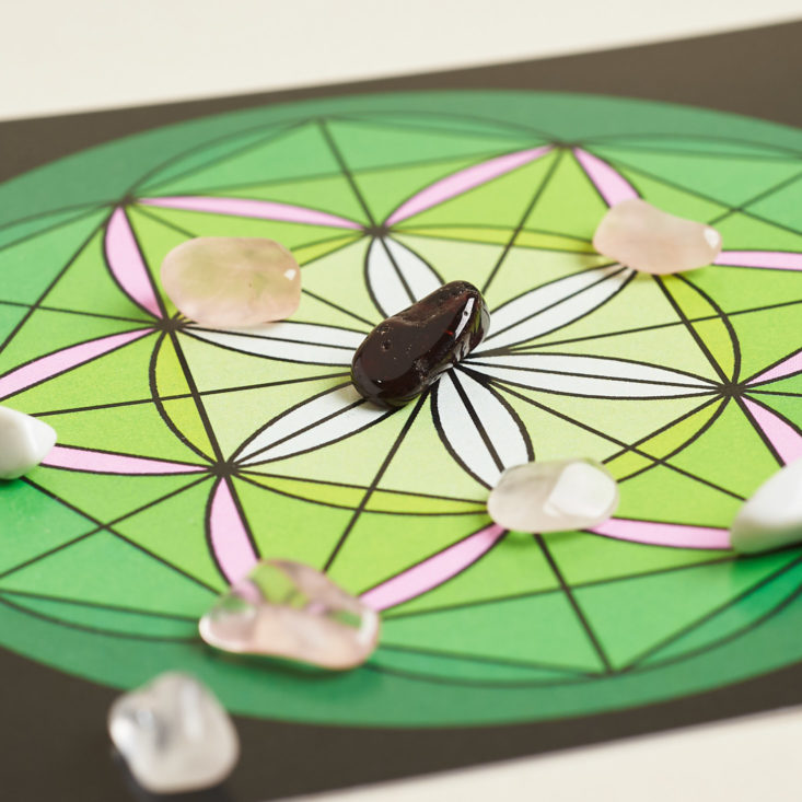 goddess provisions crystals on mat
