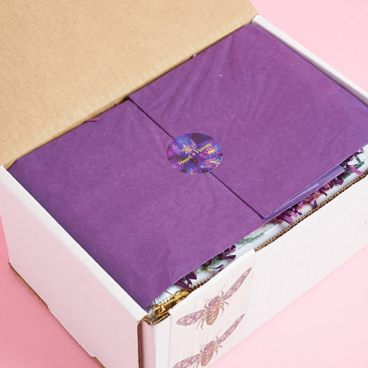 inside the Heart and Honey box
