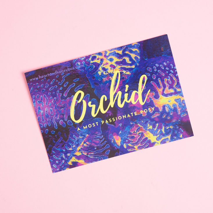 Orchid info card