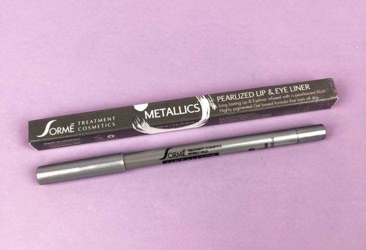 Sorme Cosmetics Metallics Lip & Eyeliner in Palladium