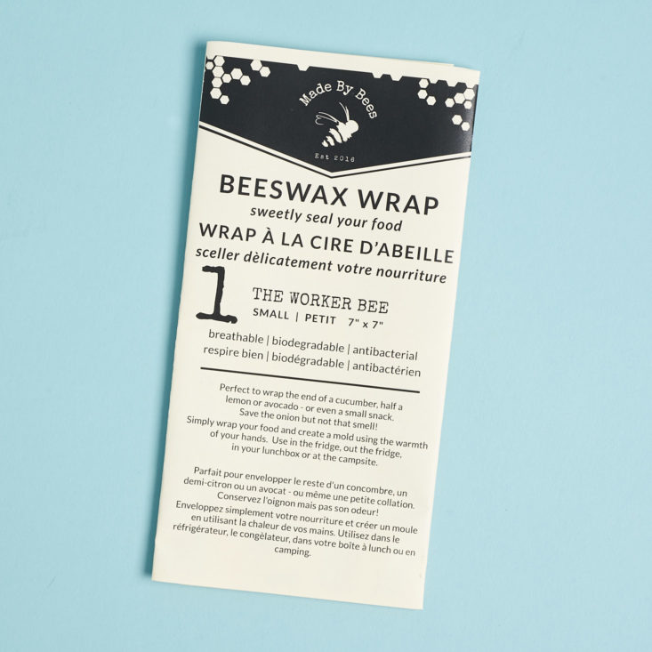 little life box beeswax wrap