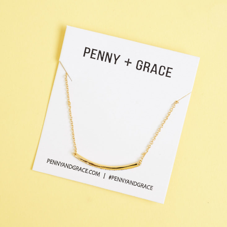 penny and grace bar necklace
