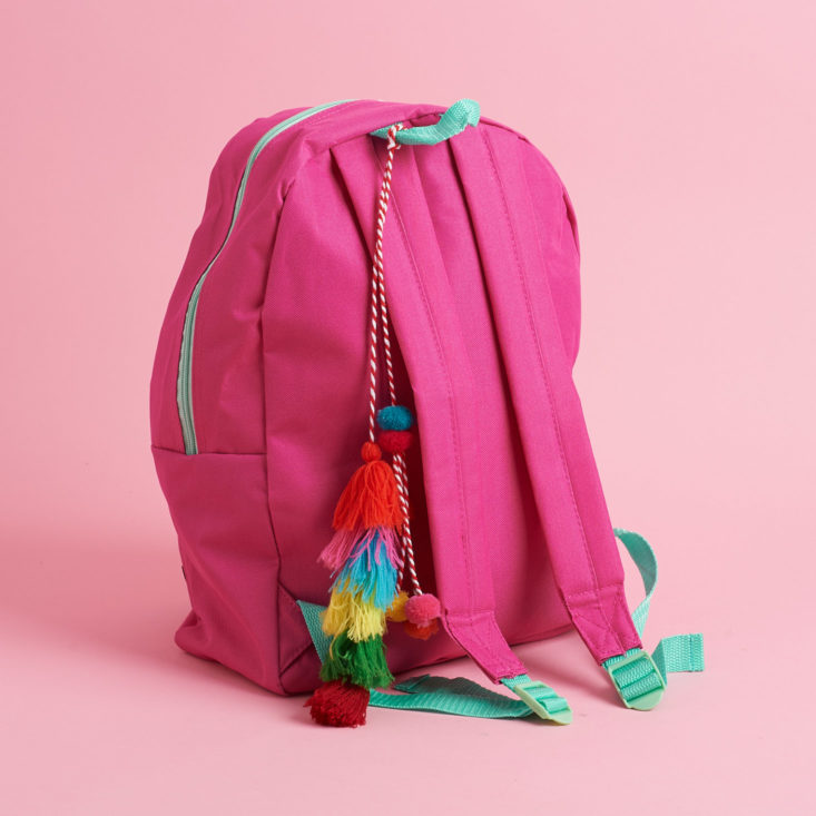 quirky crate backpack and tassel