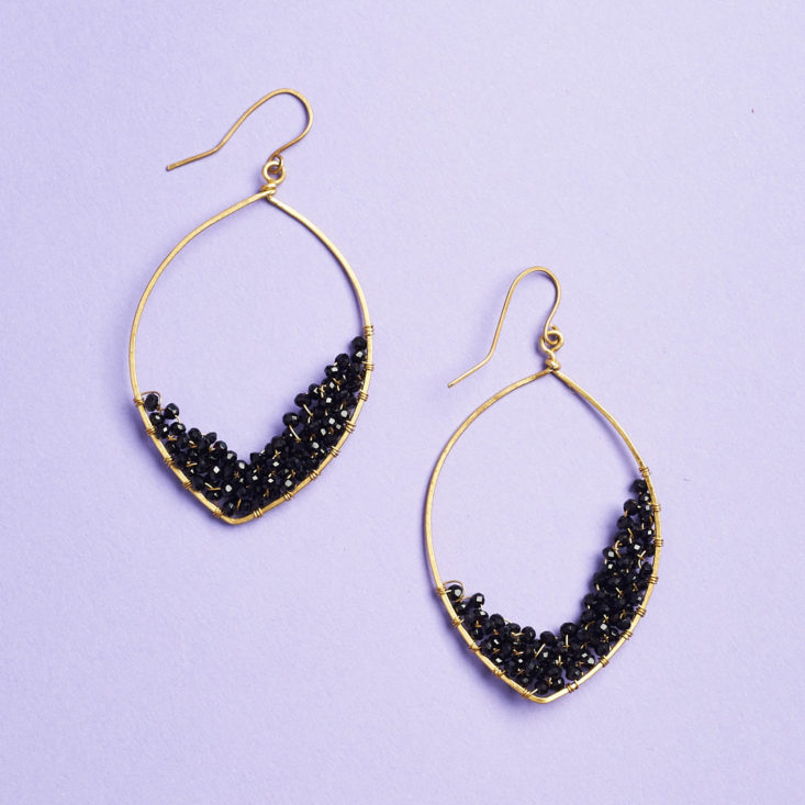 sanaya set beaded earrings up close