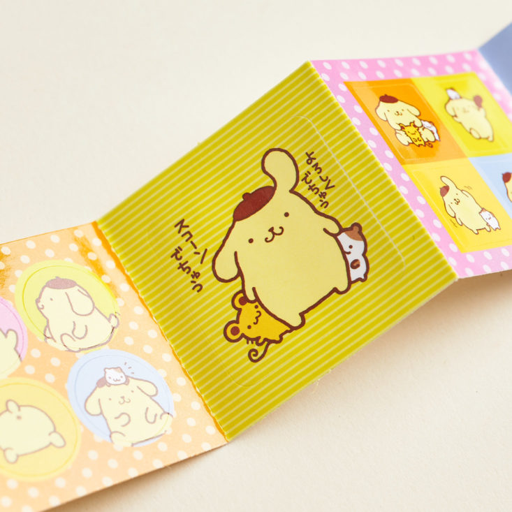 sanrio small gift crate booklet page