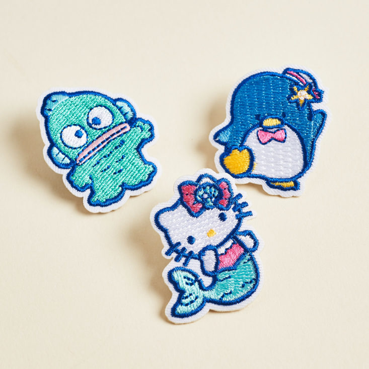 sanrio small gift crate embroidered pins