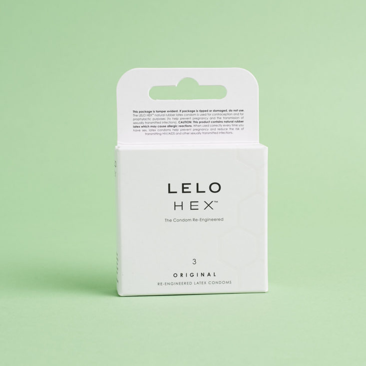 Lelo Hex Condoms box