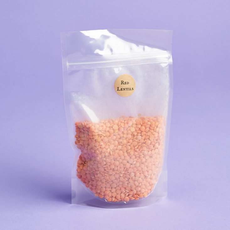 takeout kit lentil bag