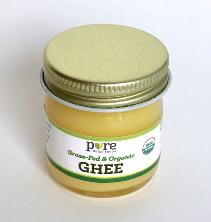 Pure Indian Foods Grass Fed and Organic Ghee, 1.1oz
