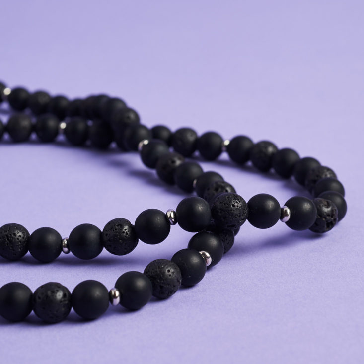 yogi surprise mens black round beads