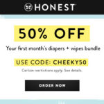 Honest Company Diaper Bundle Coupon – 50% Off Your First Bundle!