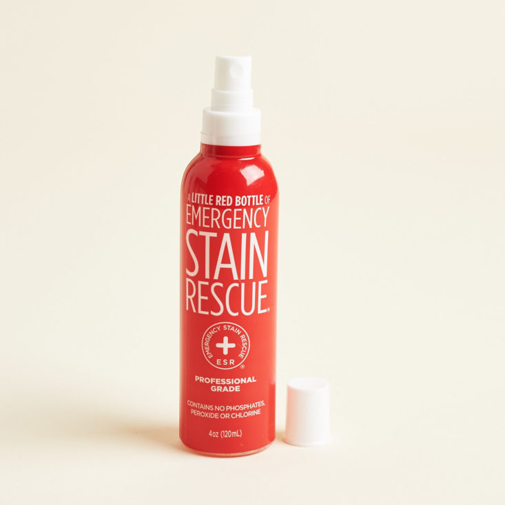 Breo Box Fall September 2018 - Little Red Bottle Emergency Stain Rescue 4oz Opened Front