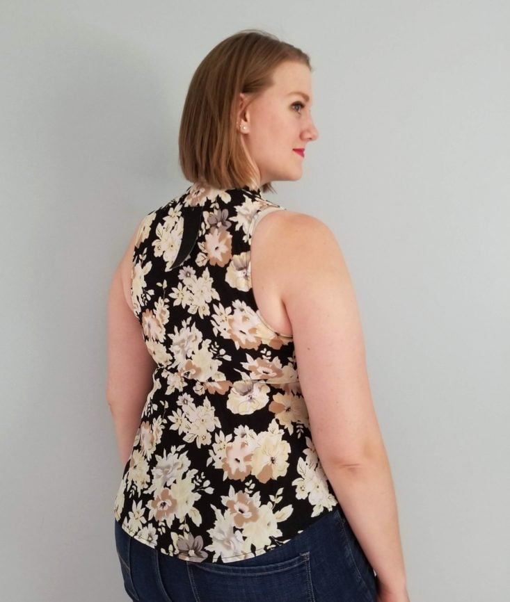 Daily Look August 2018 floral tank back