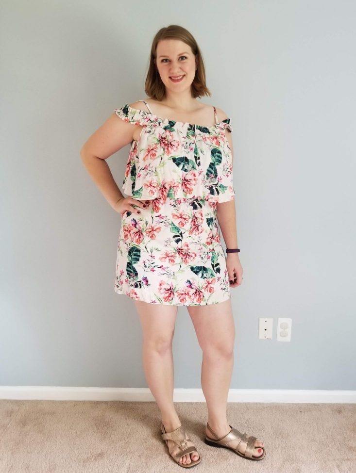Daily Look October 2018 floral white dress