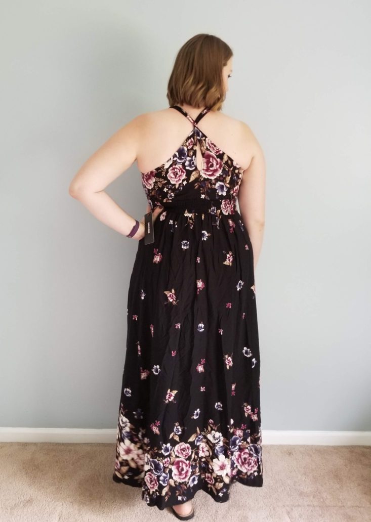 Daily Look October 2018 floral maxi back