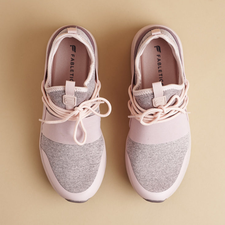 fabletics lilac millennial pink sneakers