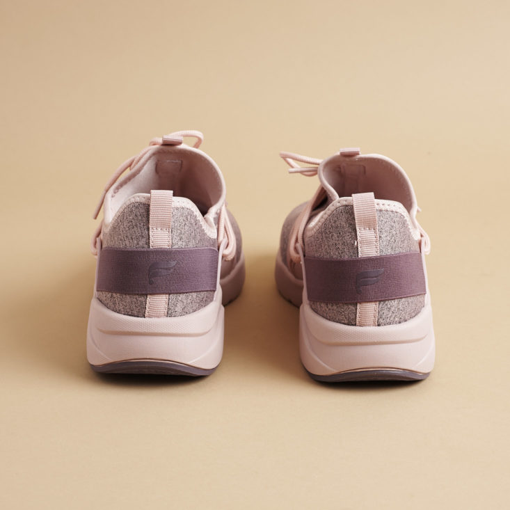 fabletics millennial pink and purple sneakers
