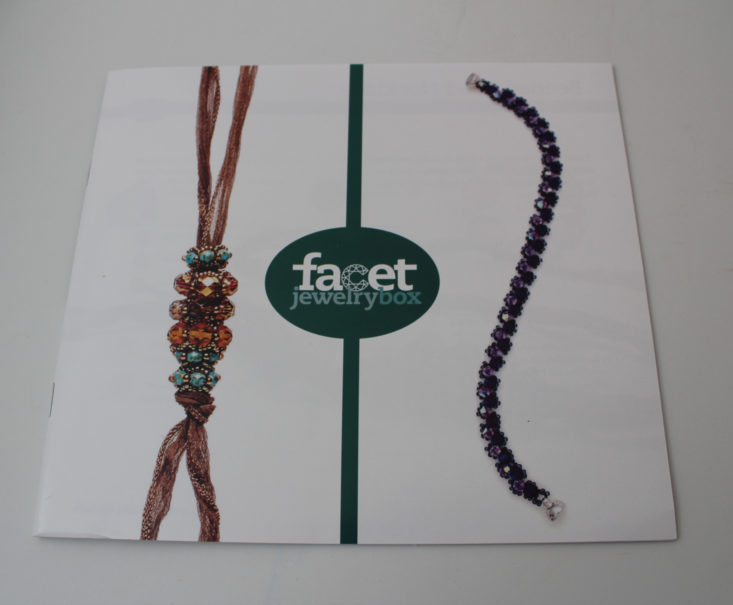 Facet Jewelry Stitching september 2018 Booklet 1