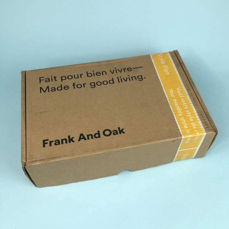 closed Frank and Oak Men box