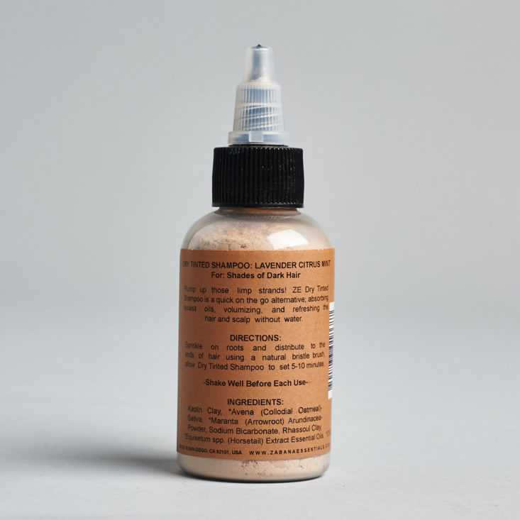 globein zabana dry shampoo package