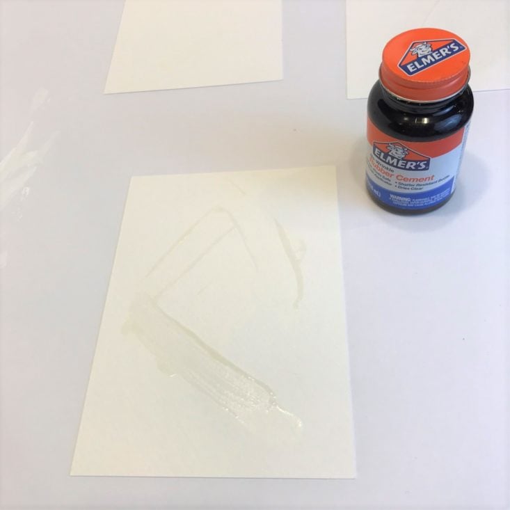 Glue on Paper