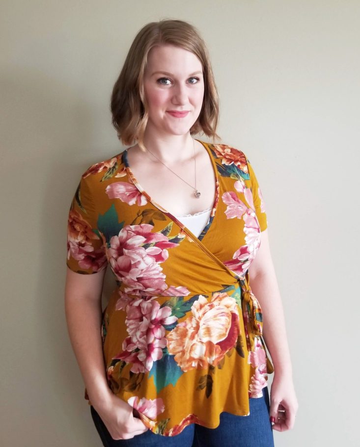 Golden Tote September 2018 floral top 2