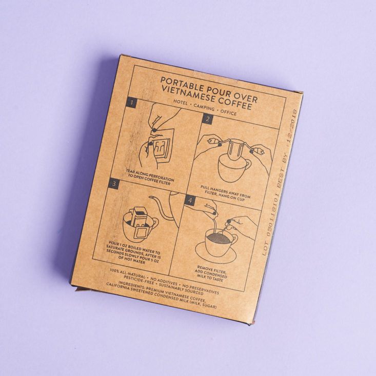 Happy Rebel Fall 2018 - Vietnamese Coffee Kit Copper Cow Coffee Back