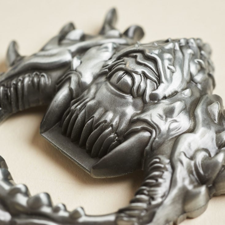 Loot Gaming Metal September 2018 - Doom Cacodemon Bottle Opener Closer View