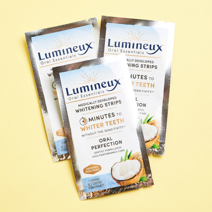 New Beauty Test Tube September 2018 - Lumineux Whitening Strips Front View