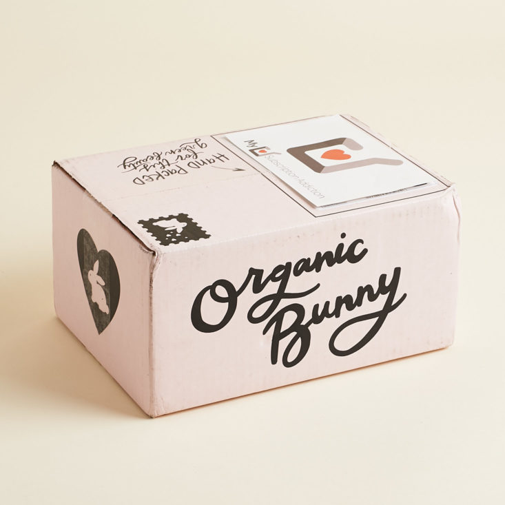 Organic Bunny September 2018 - Box Review Front